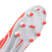 Nike Tiempo Legend 10 Academy Grass/Artificial Grass Football Shoes (MG) Bright Red White