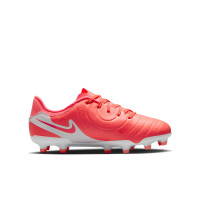 Nike Tiempo Legend 10 Academy Gras / Kunstgras Voetbalschoenen (MG) Kids Felrood Wit