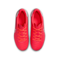 Nike Tiempo Legend 10 Club Grass/Artificial Grass Football Shoes (MG) Kids Bright Red White