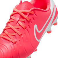 Nike Tiempo Legend 10 Club Grass/Artificial Grass Football Shoes (MG) Kids Bright Red White