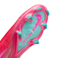 Nike Zoom Mercurial Superfly 10 Elite Gras Football Shoes (FG) Red Turquoise Pink