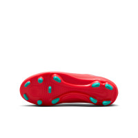 Nike Mercurial Vapor 16 Club Gras / Kunstgras Voetbalschoenen (MG) Kids Rood Turquoise Roze