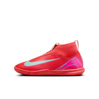 Nike Zoom Mercurial Superfly 10 Academy Indoor Football Boots (IN) Kids Red Turquoise Pink