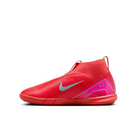 Nike Zoom Mercurial Superfly 10 Academy Indoor Football Boots (IN) Kids Red Turquoise Pink