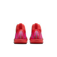 Nike Zoom Mercurial Superfly 10 Academy Indoor Football Boots (IN) Kids Red Turquoise Pink