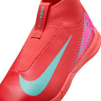 Nike Zoom Mercurial Superfly 10 Academy Indoor Football Boots (IN) Kids Red Turquoise Pink