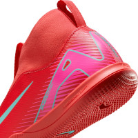 Nike Zoom Mercurial Superfly 10 Academy Indoor Football Boots (IN) Kids Red Turquoise Pink