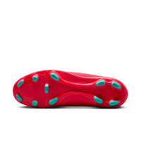 Nike Mercurial Superfly 10 Club Grass/Artificial Grass Football Shoes (MG) Red Turquoise Pink