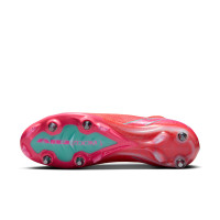 Nike Zoom Mercurial Superfly 10 Elite Iron Stud Football Shoes (SG) Red Turquoise Pink