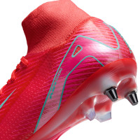 Nike Zoom Mercurial Superfly 10 Elite Iron Stud Football Shoes (SG) Red Turquoise Pink