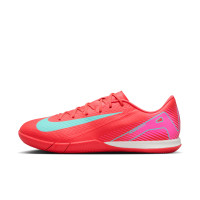 Nike Zoom Mercurial Vapor 16 Academy Zaalvoetbalschoenen (IN) Rood Turquoise Roze