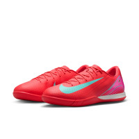 Nike Zoom Mercurial Vapor 16 Academy Zaalvoetbalschoenen (IN) Rood Turquoise Roze