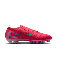 Nike Zoom Mercurial Vapor 16 Elite Artificial Grass Football Shoes (AG) Red Turquoise Pink