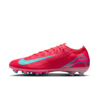 Nike Zoom Mercurial Vapor 16 Elite Artificial Grass Football Shoes (AG) Red Turquoise Pink