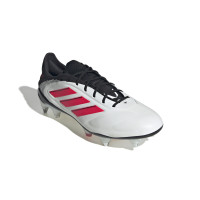 adidas Copa Pure III Elite Iron Nop Football Shoes (SG) White Black Red
