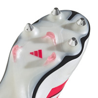 adidas Copa Pure III Elite Iron Nop Football Shoes (SG) White Black Red