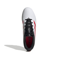 adidas Copa Pure III Club Grass/Artificial Grass Football Boots (MG) White Black Red