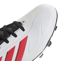 adidas Copa Pure III Club Grass/Artificial Grass Football Boots (MG) White Black Red