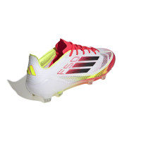 adidas F50 Elite Gras Football Shoes (FG) White Red Black Yellow