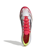adidas F50 Elite Gras Football Shoes (FG) White Red Black Yellow