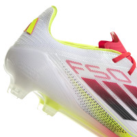 adidas F50 Elite Gras Football Shoes (FG) White Red Black Yellow