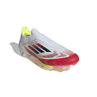 adidas F50+ Gras Football Shoes (FG) White Red Black Yellow