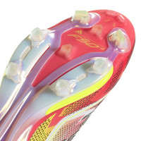 adidas F50+ Gras Football Shoes (FG) White Red Black Yellow