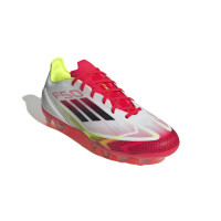 adidas F50 Pro Grass/Artificial Grass Football Shoes (MG) White Red Black Yellow