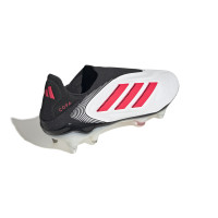 adidas Copa Pure III Elite Laceless Iron Stud Football Shoes (SG) White Black Red