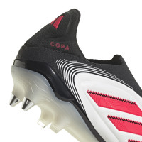 adidas Copa Pure III Elite Laceless Iron Stud Football Shoes (SG) White Black Red