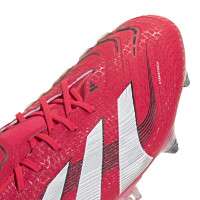 adidas Predator Elite Iron Nop Football Shoes (SG) Red White Black