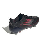 adidas F50 Elite Gras Football Shoes (FG) Black Red Silver