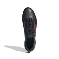 adidas F50 Elite Gras Football Shoes (FG) Black Red Silver