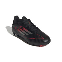 adidas F50 League Grass/Artificial Grass Football Boots (MG) Kids Black Red Silver