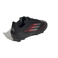 adidas F50 League Grass/Artificial Grass Football Boots (MG) Kids Black Red Silver