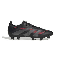 adidas Predator League Iron Nop Football Shoes (SG) Black Grey Red