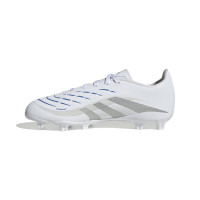 adidas Predator League Grass/Artificial Grass Football Boots (MG) Kids White Silver Blue