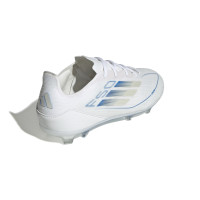 adidas F50 Elite Gras Football Shoes (FG) Kids White Blue Silver