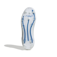 adidas F50 Elite Gras Football Shoes (FG) Kids White Blue Silver