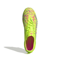 adidas Predator Elite Gras Football Shoes (FG) Neon Yellow Blue Pink