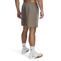 Under Armour Tech Woven Wordmark Training Short Brown White