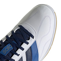 adidas Super Sala III Zaalvoetbalschoenen (IN) Wit Blauw Donkerblauw