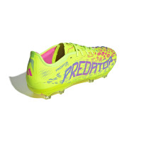 adidas Predator Pro Gras Football Shoes (FG) Neon Yellow Blue Pink