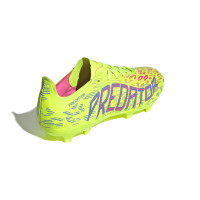 adidas Predator League Grass/Artificial Grass Football Boots (MG) Neon Yellow Blue Pink