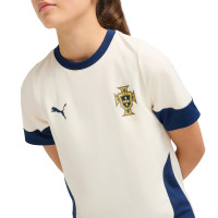 PUMA Portugal Training Shirt 2025-2026 Kids Off White Dark Blue