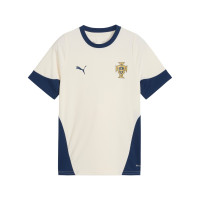 PUMA Portugal Training Shirt 2025-2026 Kids Off White Dark Blue