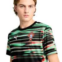 PUMA Portugal Pre-Match Training Shirt 2025-2026 Black Green Red White