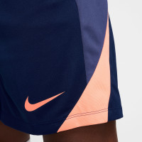 Nike Strike Trainingsbroekje Donkerblauw Oranje