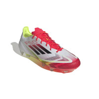 adidas F50 Elite Gras Football Shoes (FG) White Red Black Yellow
