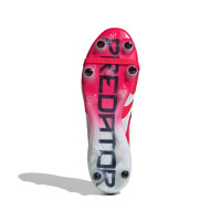 adidas Predator Elite FT Iron Nop Football Shoes (SG) Red White Black